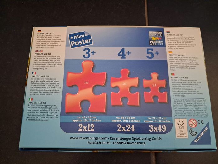 Lot 3 puzzles 49 pièces les grands sauvages - photo numéro 4