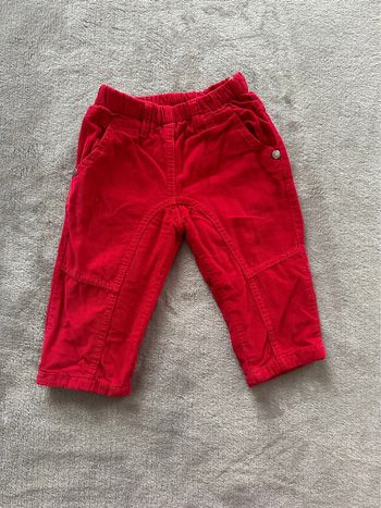 Pantalon doublé en velours côtelé - 6 mois - 3pommes