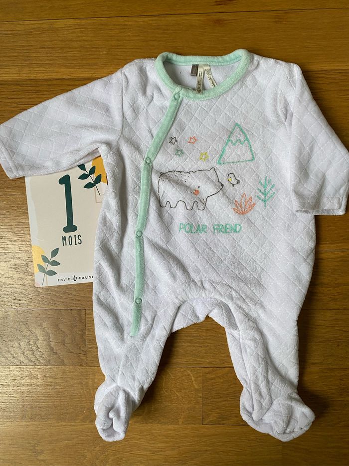 Pyjama velours 1 mois