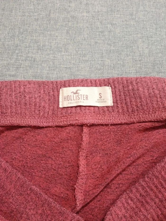 C58 pantalon fushia/noir Hollister S - photo numéro 3