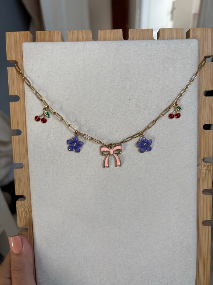 Collier breloque acier inoxydable