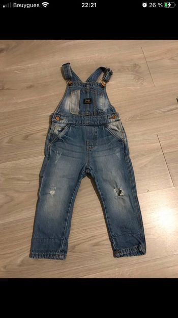 Salopette en jeans 18 mois