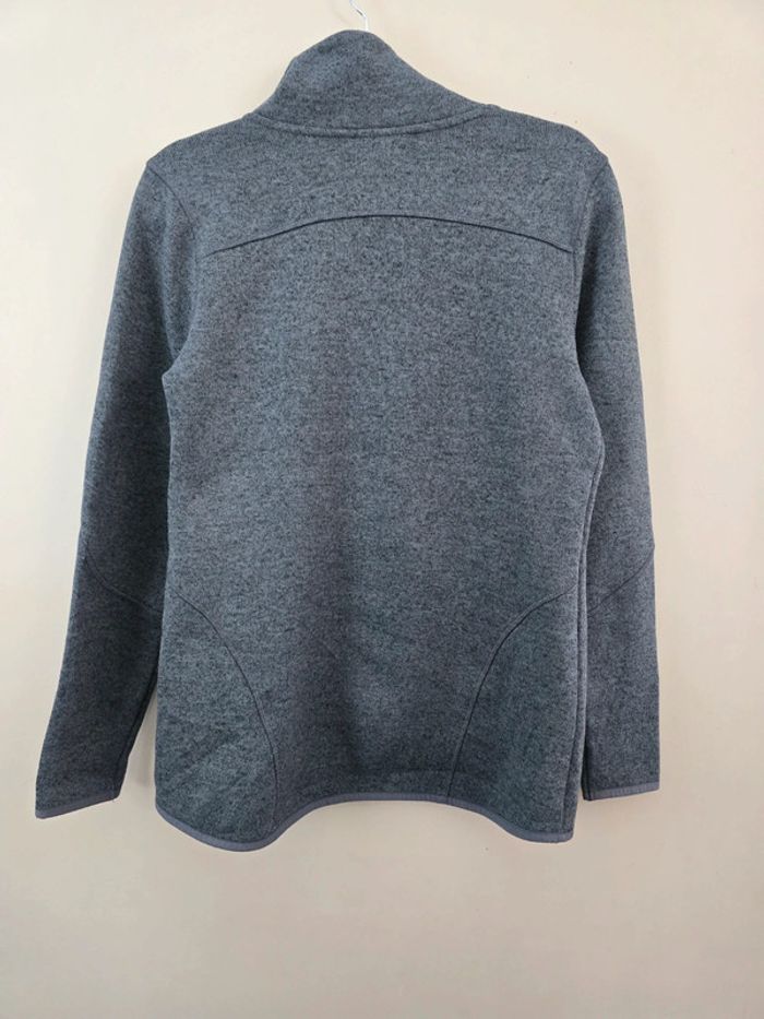 Veste polaire zippée Champion grise femme coupe cintrée col montant taille L - photo numéro 6