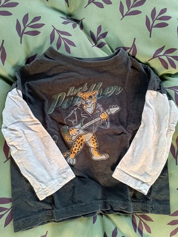 T-shirt manches longues 4 ans panthère