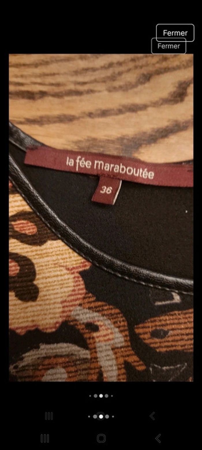 Jolie Blouse la fée maraboutée t 36 parfait état - photo numéro 8