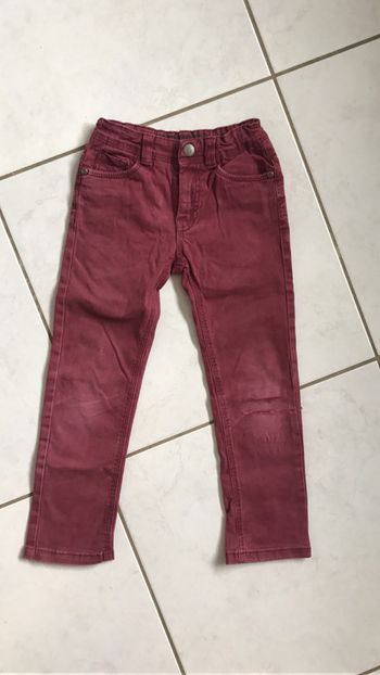 Pantalon garçon bordeaux 5 ans