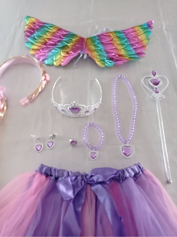 Deguisement ensemble aile et jupette 3-6ans - photo numéro 2