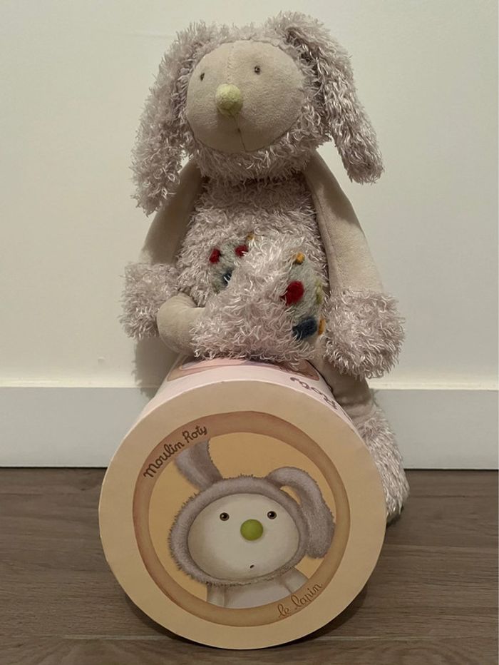Peluche lapin Tap Tap 33 cm Les Zazous Moulin Roty - photo numéro 3