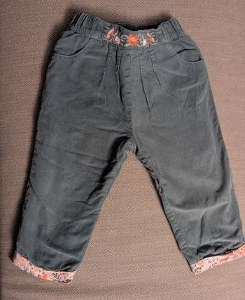 Pantalon velours de la marque Sergent major taille 18 mois 
