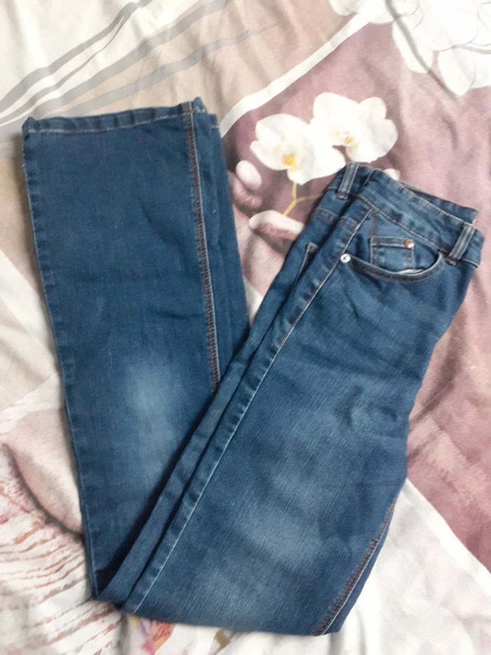Jeans brut flare évasé XS
