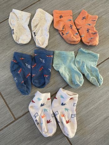 Lot 5 paires de socquettes okaidi 23/26
