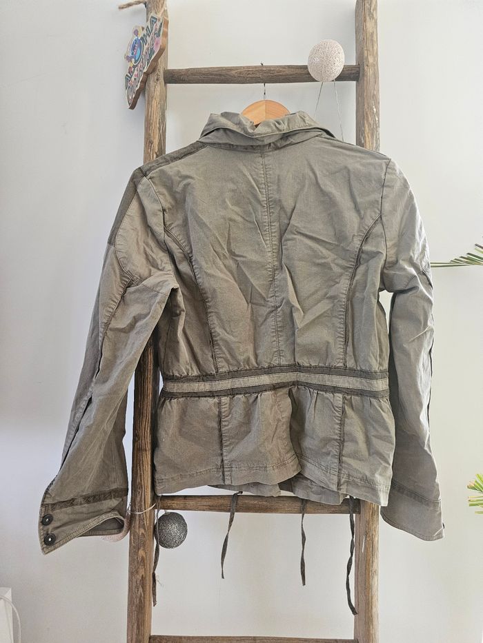 Veste couleur sable taupe Eva Kayan années 2000 taille 40 L - photo numéro 3