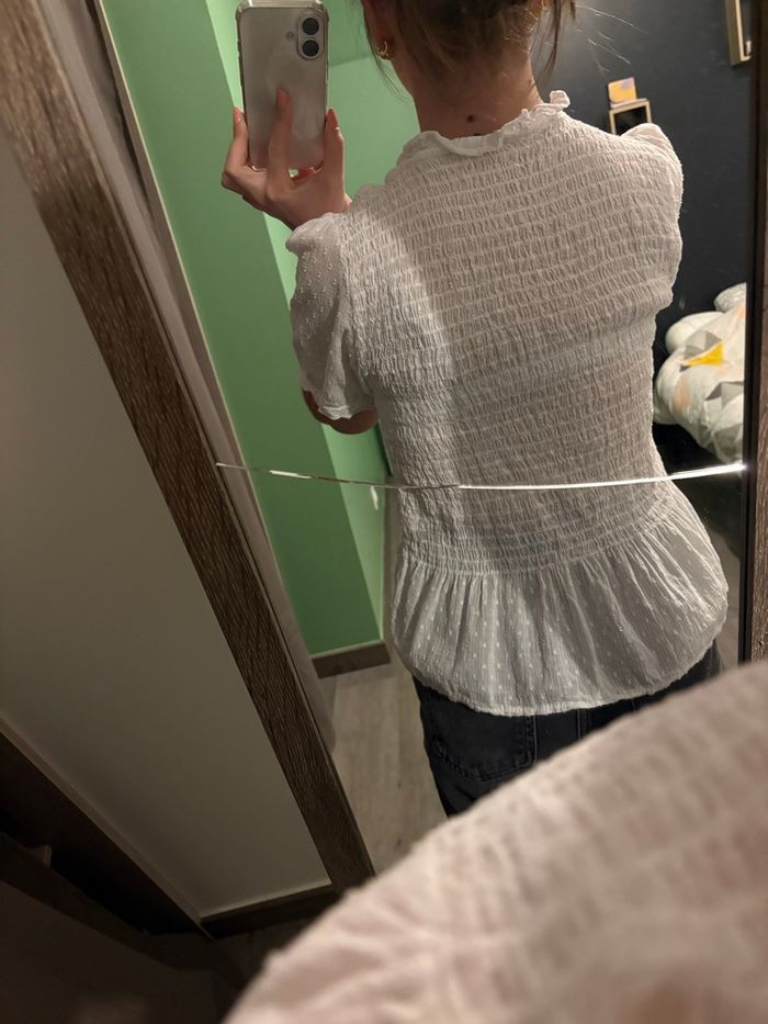 top peplum blanc femme - photo numéro 4