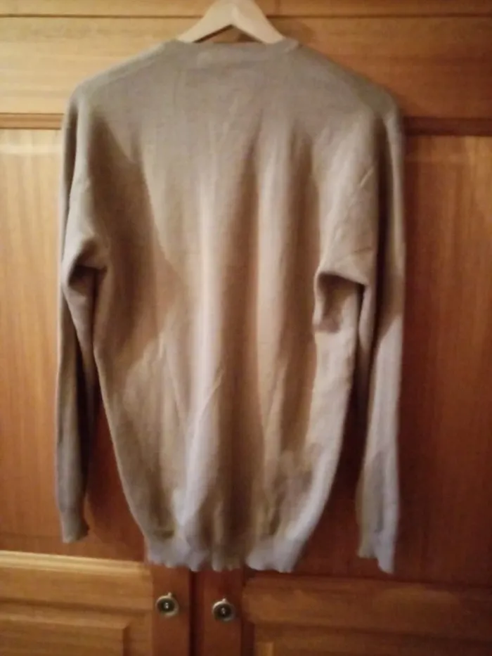 Pull col V marron - photo numéro 4