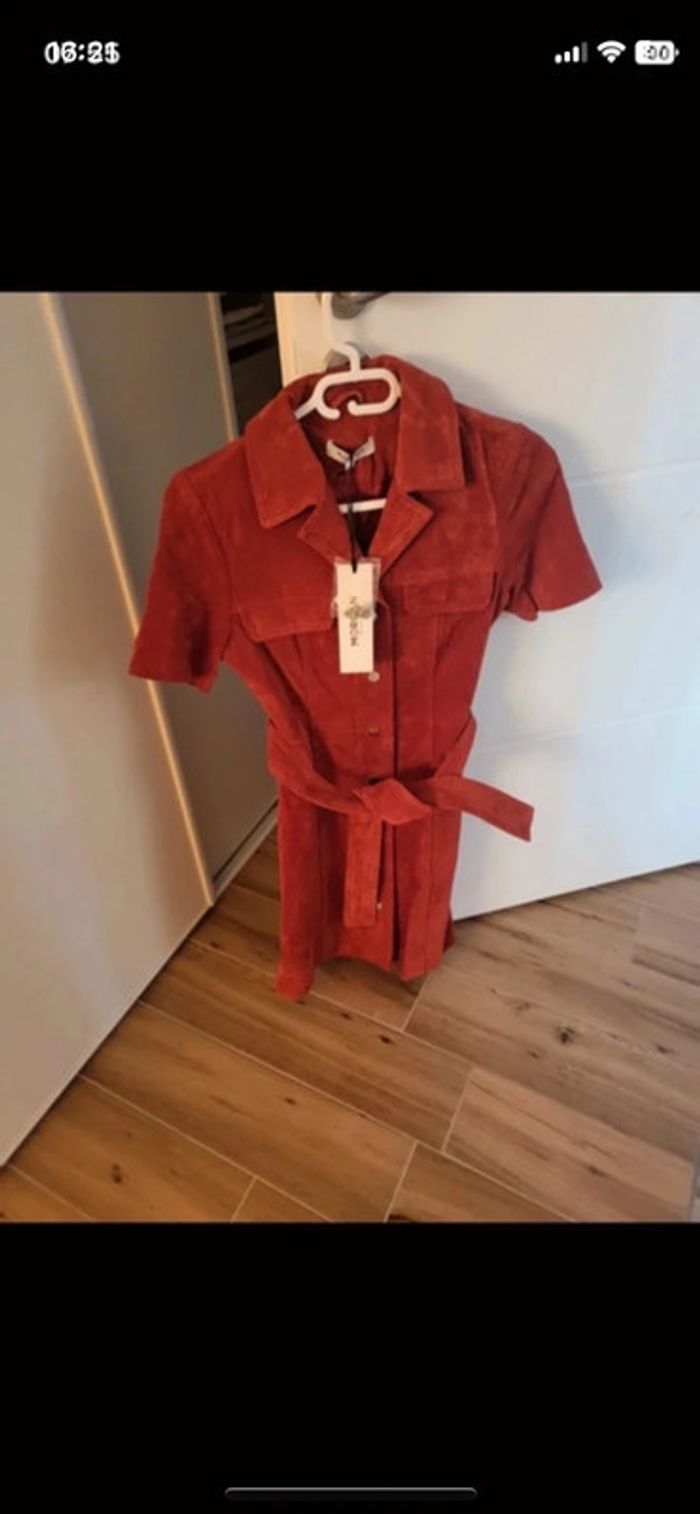 Robe croûte de cuir Morgan