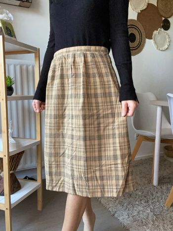 Jupe vintage beige taille 36/38