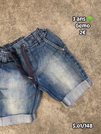 Short 🍀 3 ans 🍀 Gemo