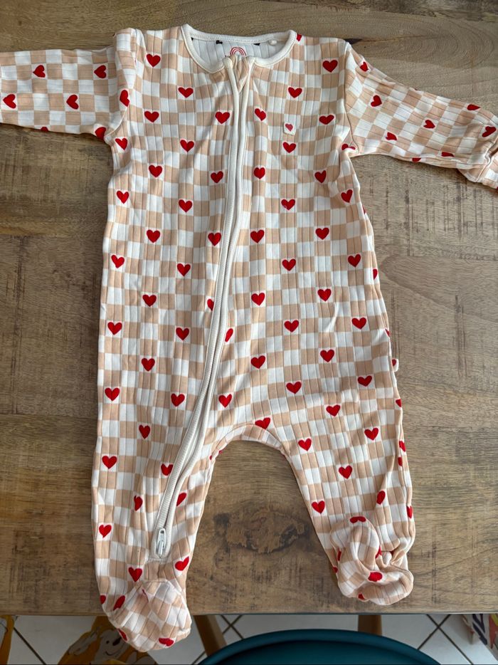 Pyjama carreau cœur