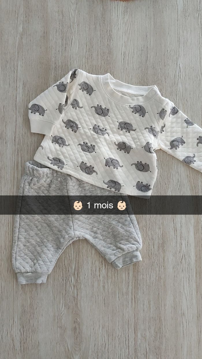 Ensemble taille 1 mois