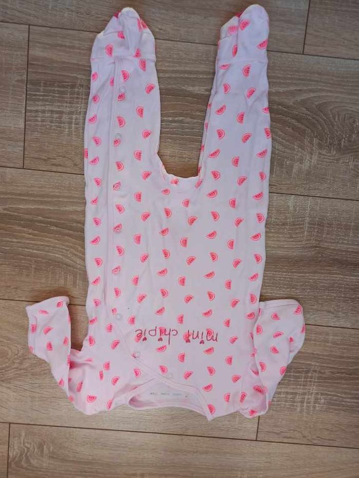 Pyjama coton rose marque Gémo taille 12 mois