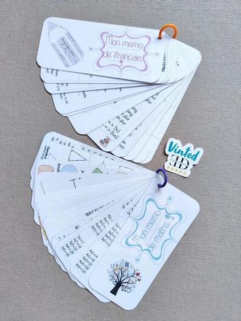 Lot de 2 Mémos Maths et Français