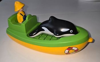 123 playmobil Bateau de pêche 6739 complet
