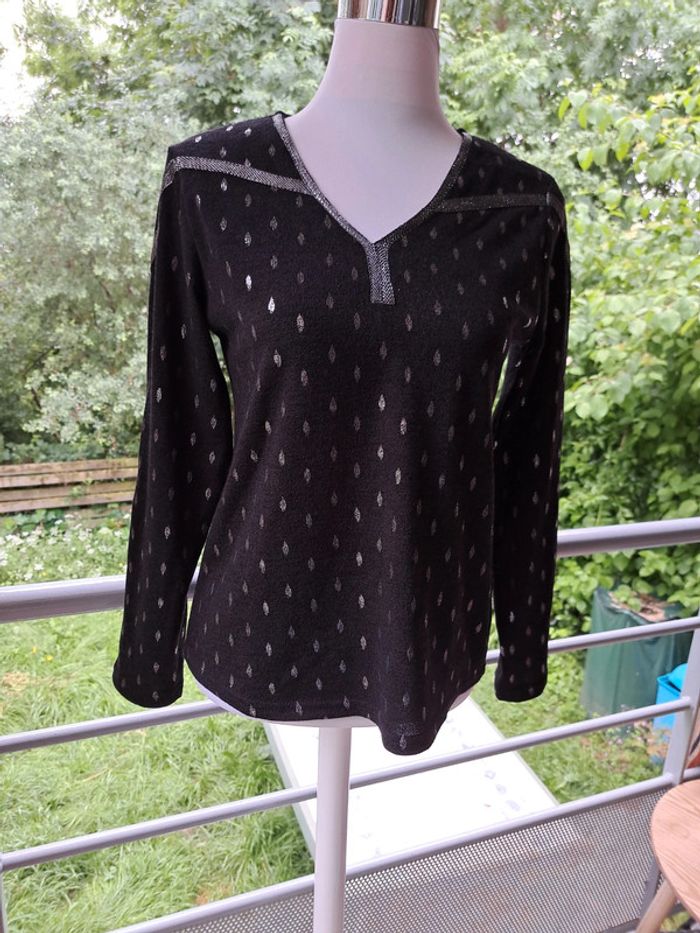 Pull fin gouttes pailletées
