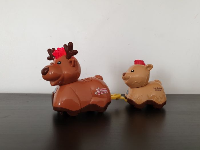 Tut tut animo duo "Caramel le renne de Noël + Mitaine, son bébé renne" VTech - photo numéro 3
