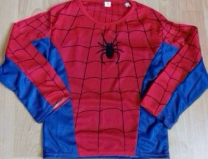 Déguisement spiderman bleu et rouge 5-6ans - photo numéro 3