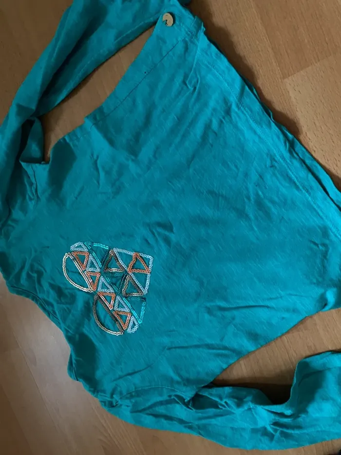T-shirt manches longues / pull fin Tape à l’œil Taille 8 ans - photo numéro 2