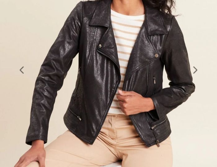 Veste esprit motard zippée - photo numéro 2