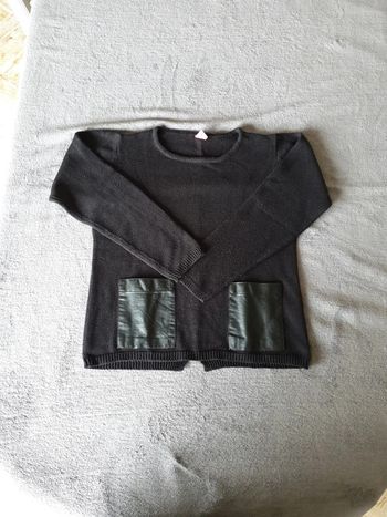 Pull fille noir 10 ans