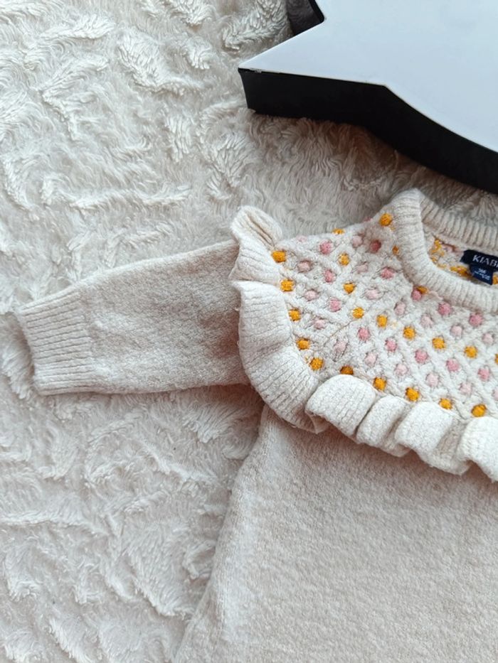 Robe pull manches longues Fille 3 mois Kiabi - photo numéro 3