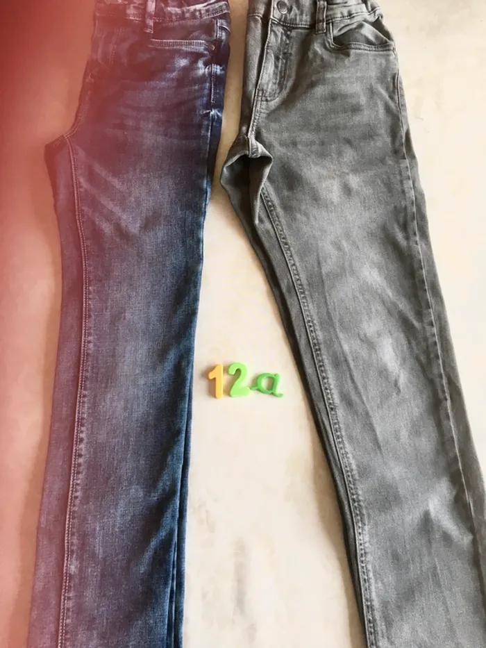 Lot de 2 Jeans -12 ans / 152 cm - photo numéro 2