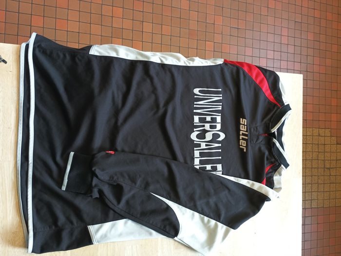 Maillot saller FC Meyenheim Taille L/XL - Noir/Rouge/Gris - Foot Vêtements Sport Vintage - photo numéro 5