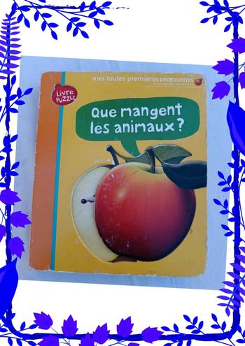 Livre puzzle Que mangent les animaux ?