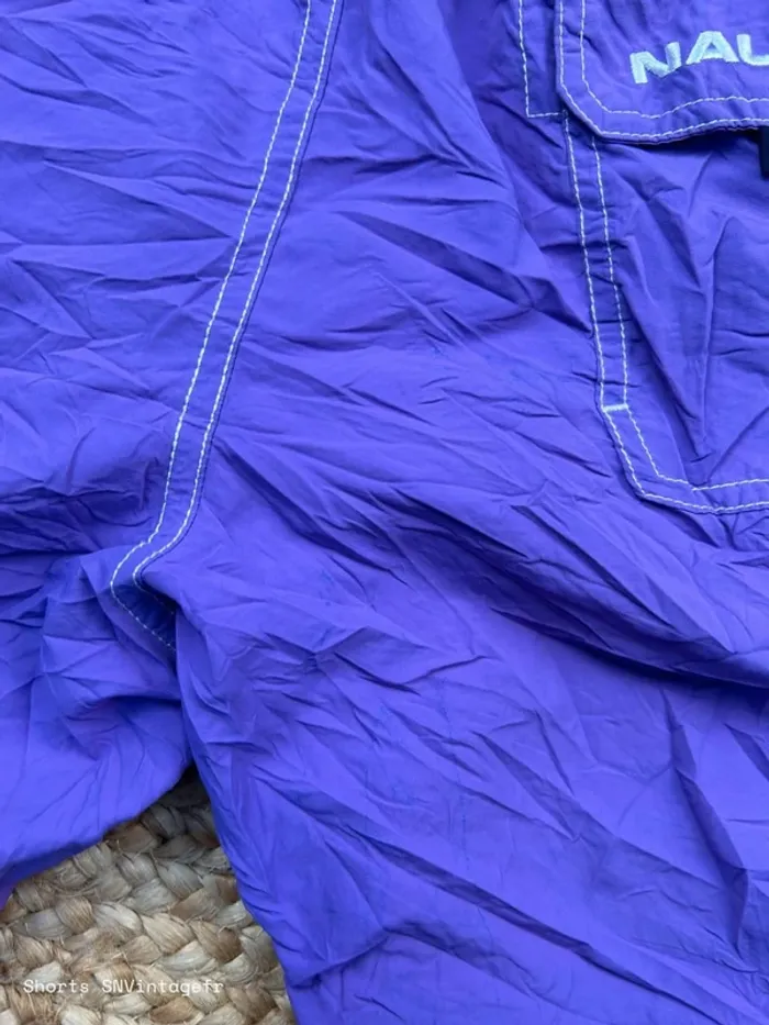 Short de Bain Nautica Homme Violet | Taille S | Très Bon État | Swimwear Vintage | SM733 - photo numéro 9