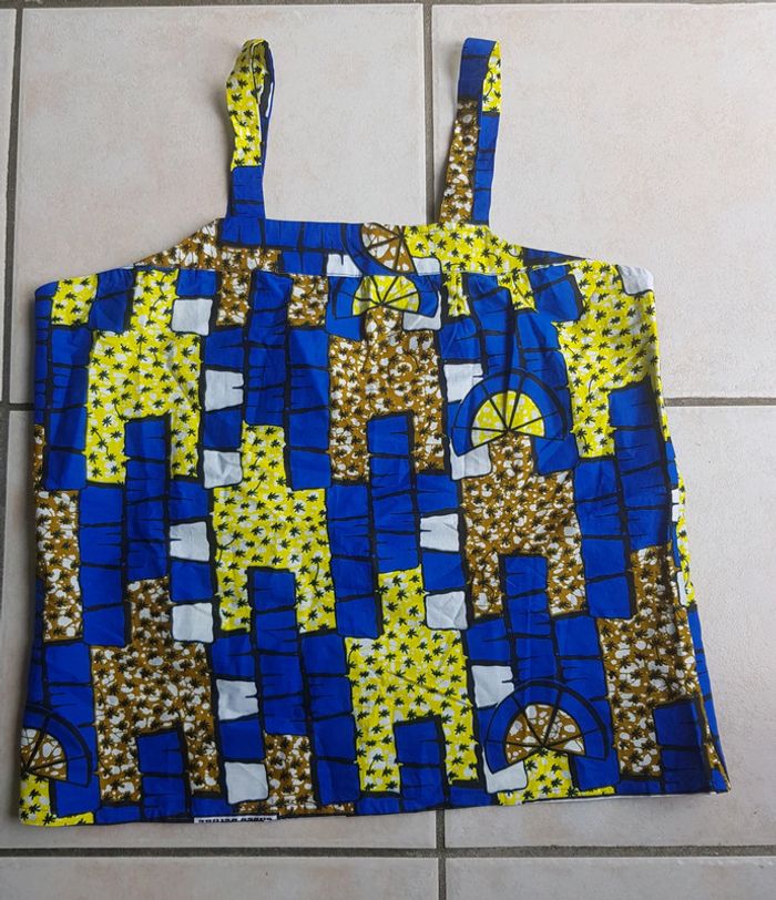 Haut débardeur wax africain