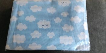 Ensemble housse de couette + taie d'oreiller assortis pour lit bébé 60x120 neuve