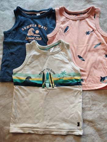 Lot 4 débardeurs Okaïdi 3 ans