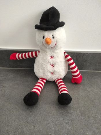 Peluche bonhomme de neige