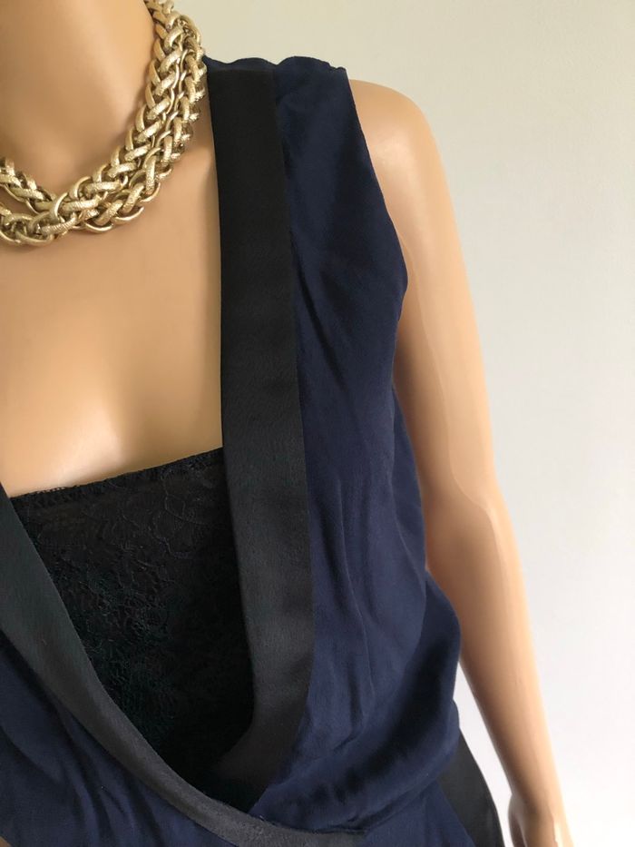 Combishort bleu marine et noir neuf Naf Naf taille 36 (valeur 70€) - photo numéro 4