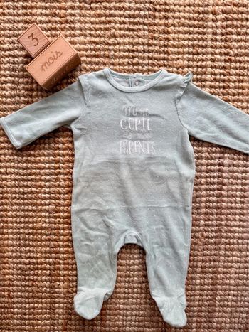 Pyjama velours Gemo 3mois / 60cm