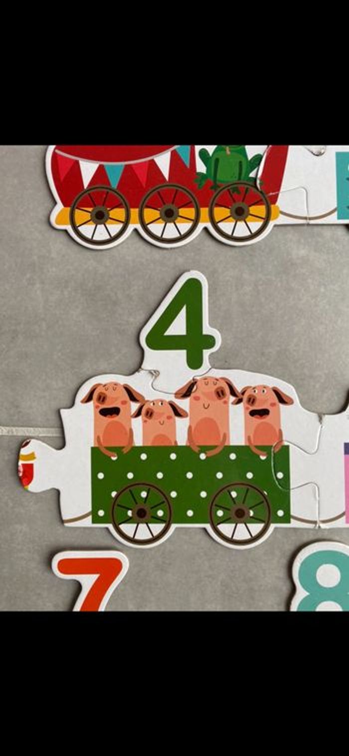 Puzzle Petit train avec chiffres et animaux - photo numéro 5