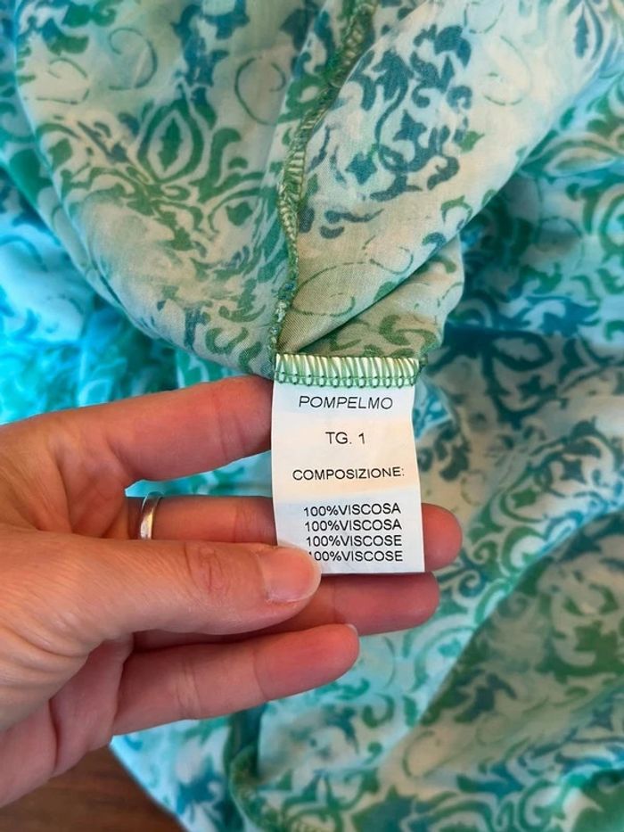 Robe fluide verte à motifs – Banditas from Marseille, taille 36/38 - photo numéro 7