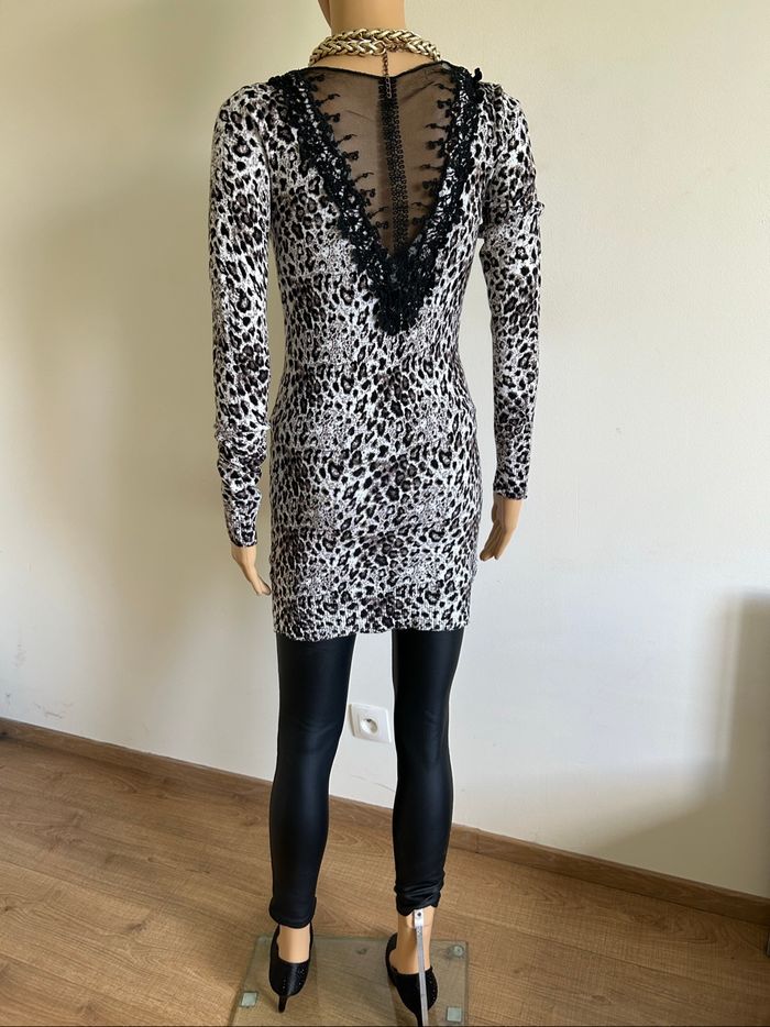 Pull léopard à manches longues Enzoria taille unique jamais porté - photo numéro 6