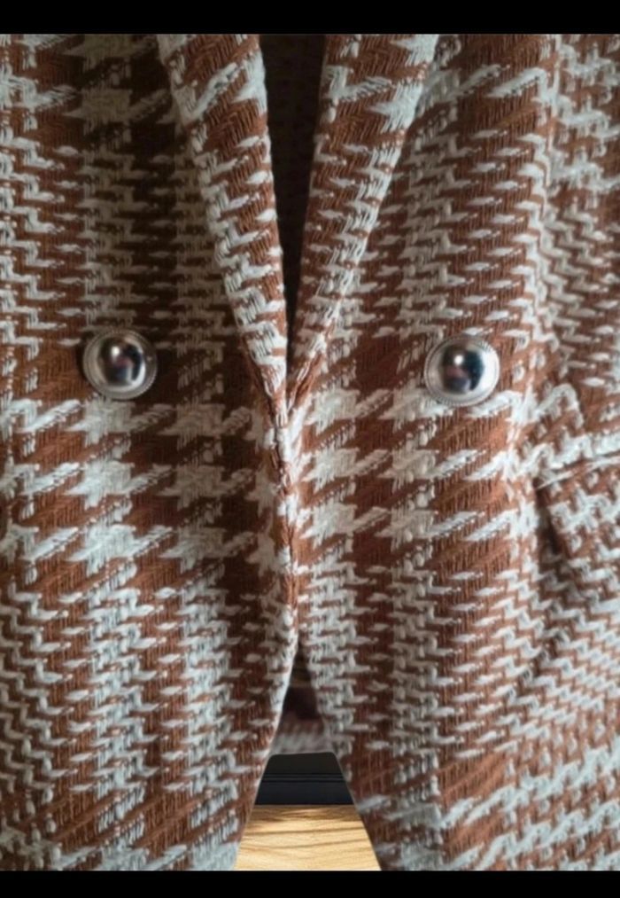 Manteau long marron/beige - Bon prix - Taille XL - Neuf avec étiquette - photo numéro 7