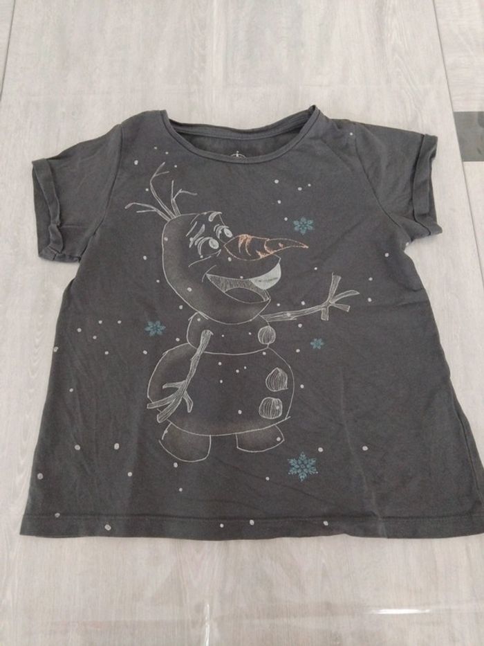Tee-shirt olaf reine des neiges