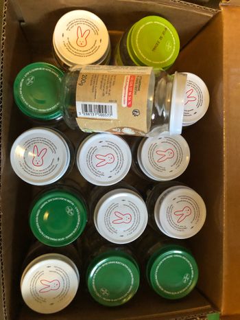 Lot petits pots vides 200g