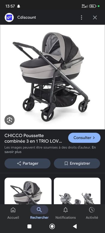 Pousette trio
